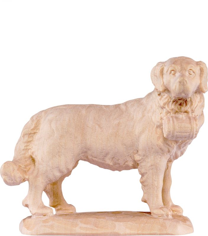 cane s. bernardo b.k. - demetz - deur - statua in legno dipinta a mano. altezza pari a 12 cm.