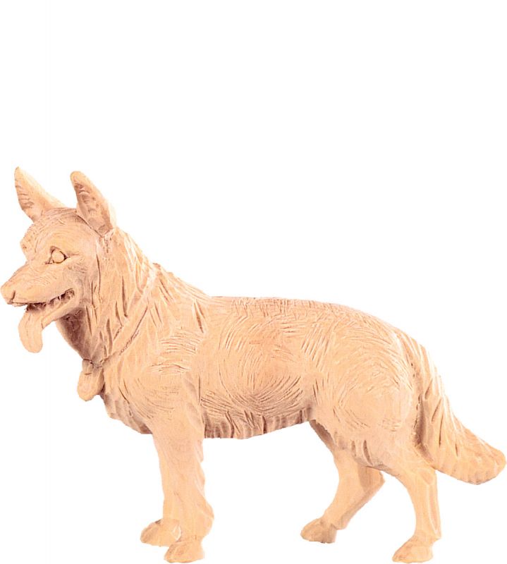 cane pastore t.k. - demetz - deur - statua in legno dipinta a mano. altezza pari a 18 cm.