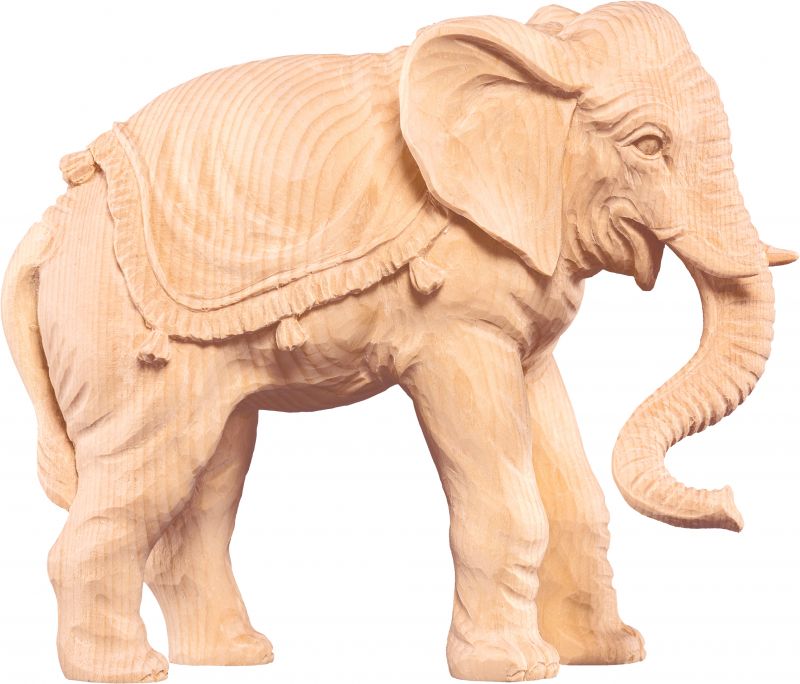 elefante t.k. - demetz - deur - statua in legno dipinta a mano. altezza pari a 24 cm.