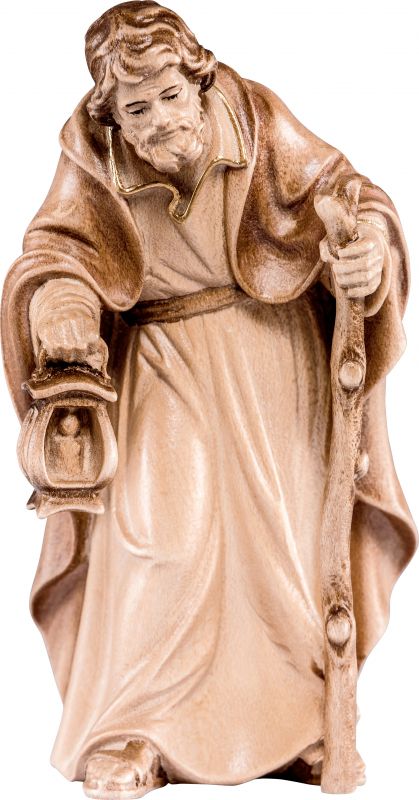 giuseppe h.k. - demetz - deur - statua in legno dipinta a mano. altezza pari a 42 cm.