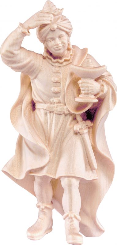 re casparre h.k. - demetz - deur - statua in legno dipinta a mano. altezza pari a 18 cm.