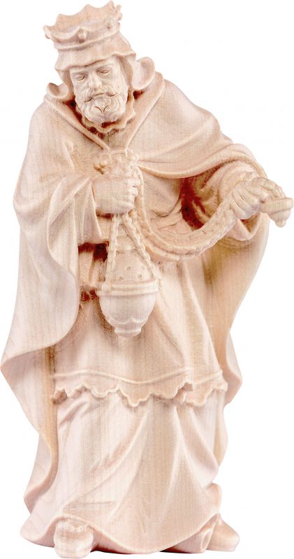 re baldassarre h.k. - demetz - deur - statua in legno dipinta a mano. altezza pari a 11 cm.