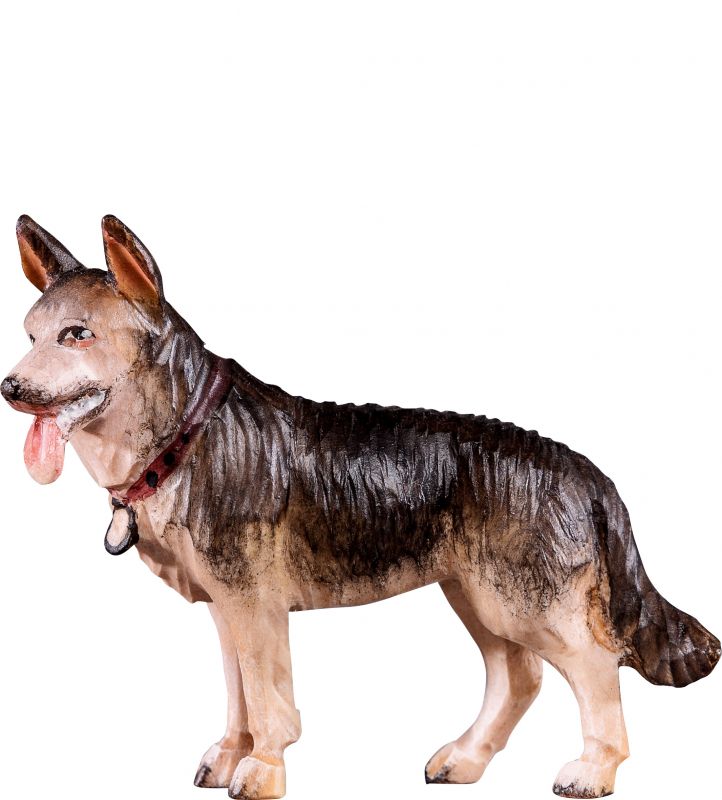 cane pastore r.k. - demetz - deur - statua in legno dipinta a mano. altezza pari a 15 cm.