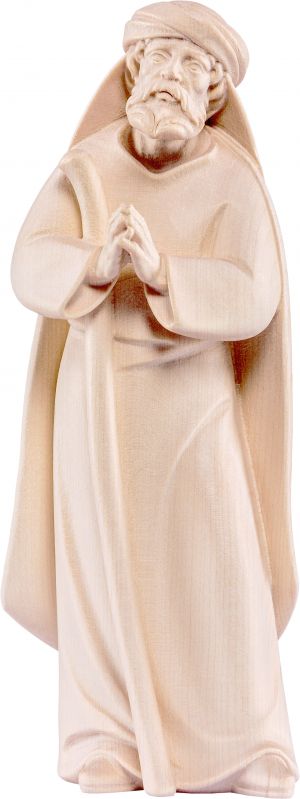 pastore con bastone artis - demetz - deur - statua in legno dipinta a mano. altezza pari a 10 cm.