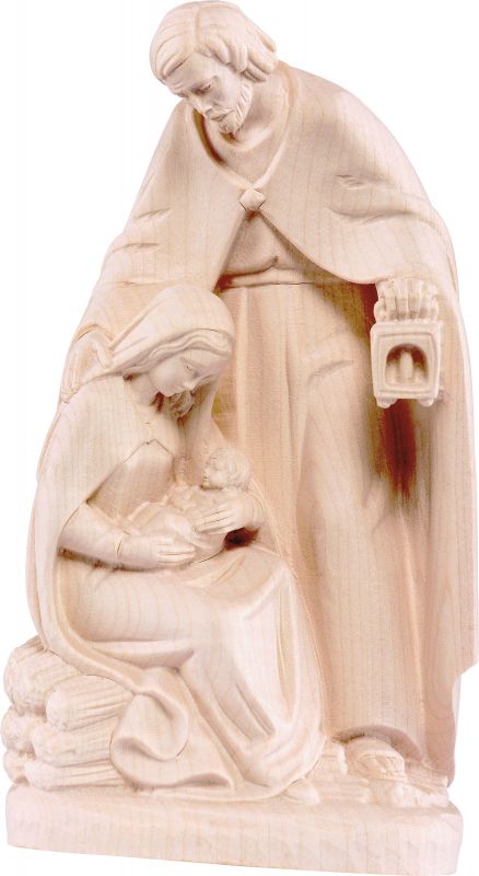 gruppo natività betlemme - demetz - deur - statua in legno dipinta a mano. altezza pari a 20 cm.