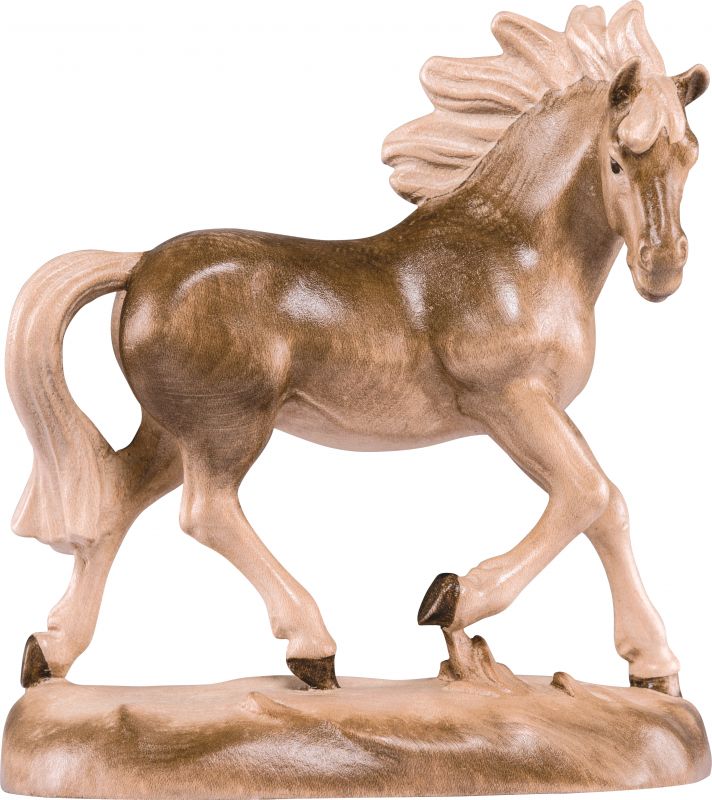 cavallo - demetz - deur - statua in legno dipinta a mano. altezza pari a 20 cm.