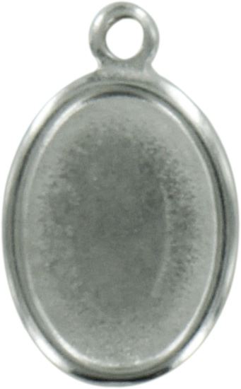 fondo metallo medaglia misura 2 nichelato senza scritta italy senza anello e fondo piatto