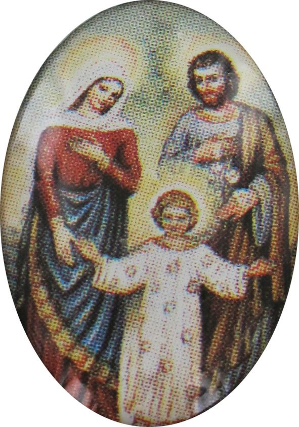 adesivo resinato per rosario fai da te misura 1 - sacra famiglia