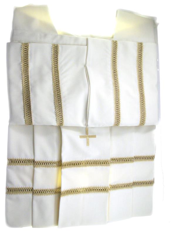 camice terital lana oro avorio