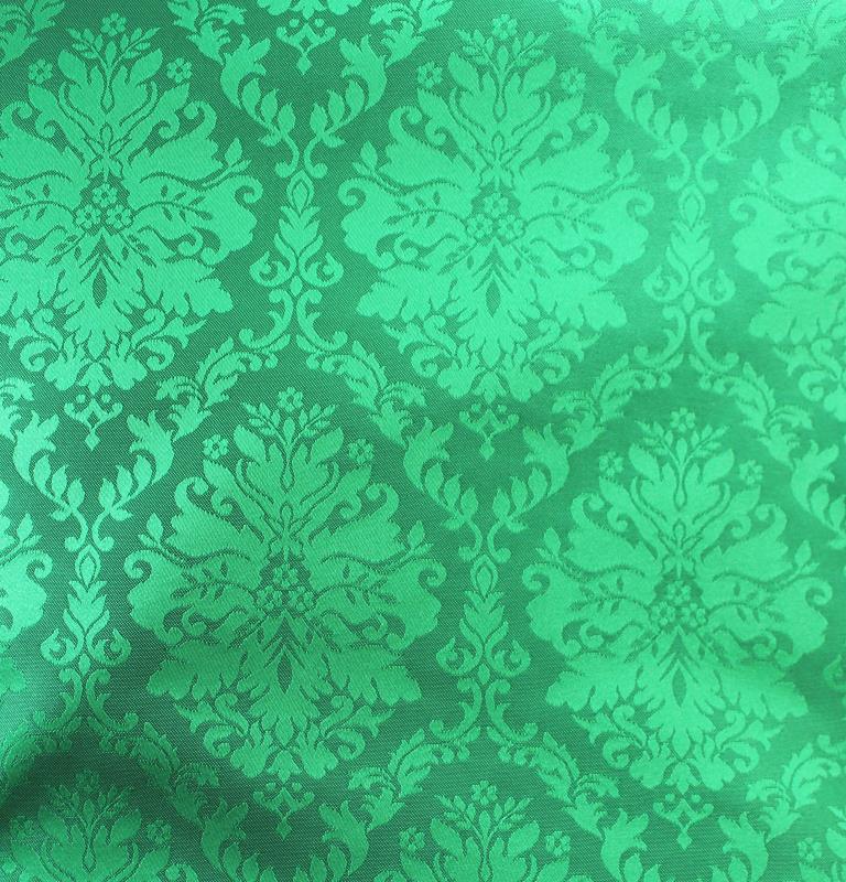 tessuto damasco verde