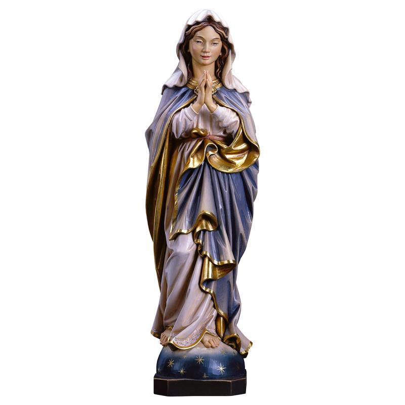 madonna immacolata che prega. 150 cm.scolpito in l