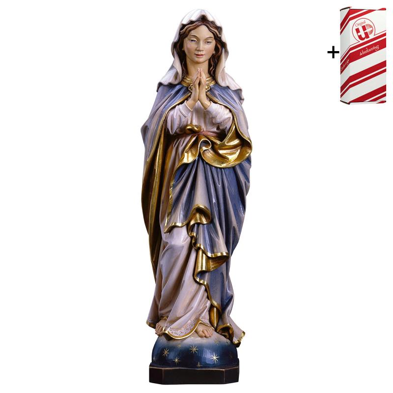 madonna immacolata che prega + box regalo. 40 cm.s