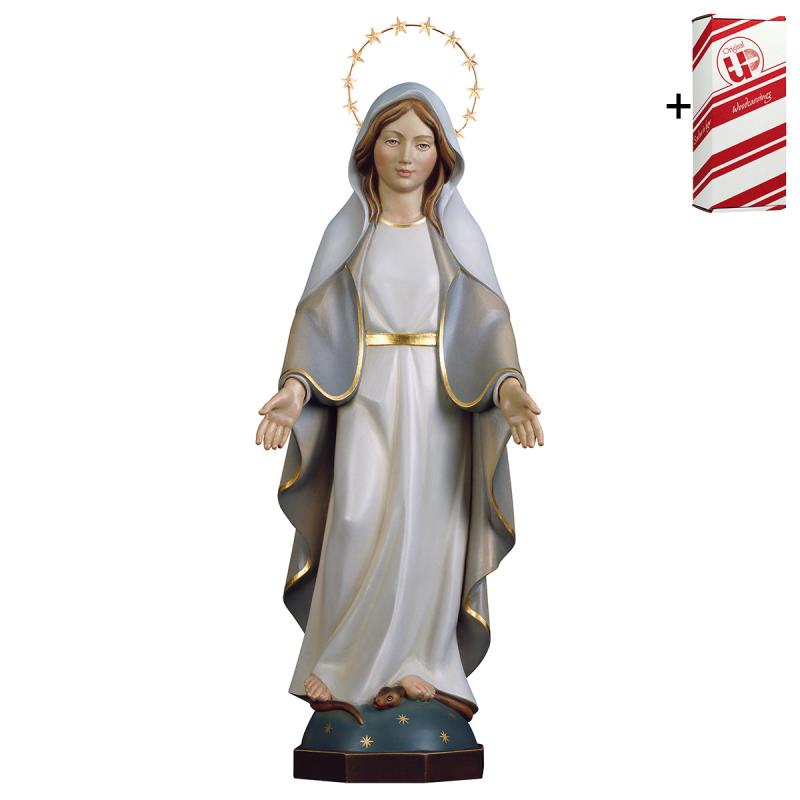madonna miracolosa moderna con raggiera + box rega