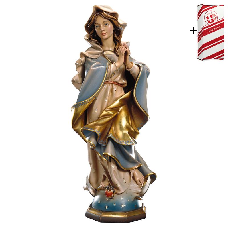 madonna immacolata barocca + box regalo. 15 cm.sco