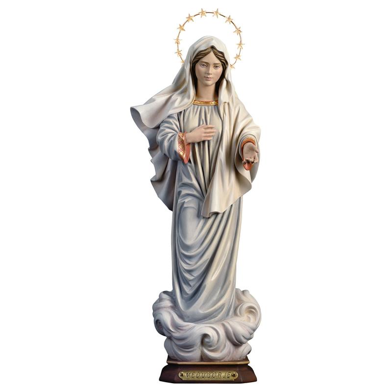 madonna di medjugorje con raggiera. 23(24)cm.scolp