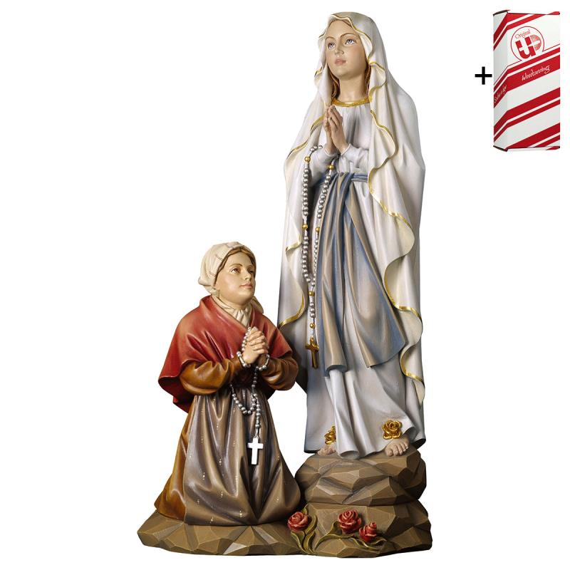 gruppo apparizione di lourdes + box regalo. 12,5 c