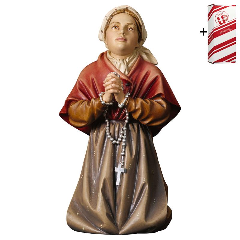 s. bernadette soubirous + box regalo. 38 cm.scolpi