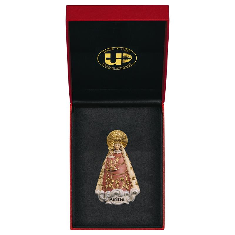 madonna di mariazell + astuccio exclusive. 8,5 cm.