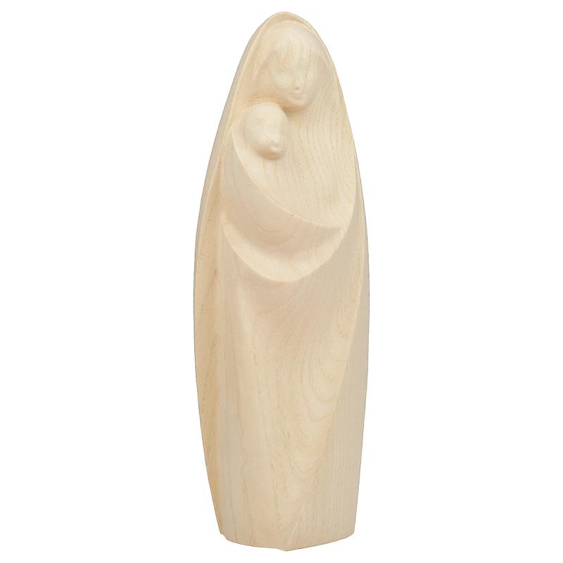 madonna la gioia. 18 cm.scolpito in legno di frass