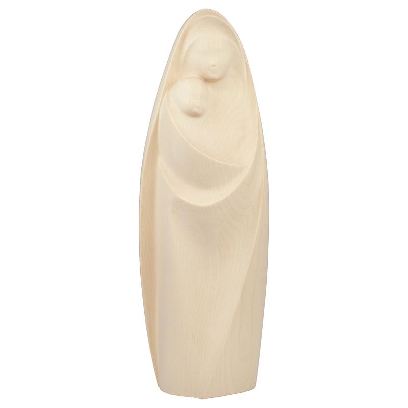 madonna la gioia. 23 cm.scolpito in legno di acero