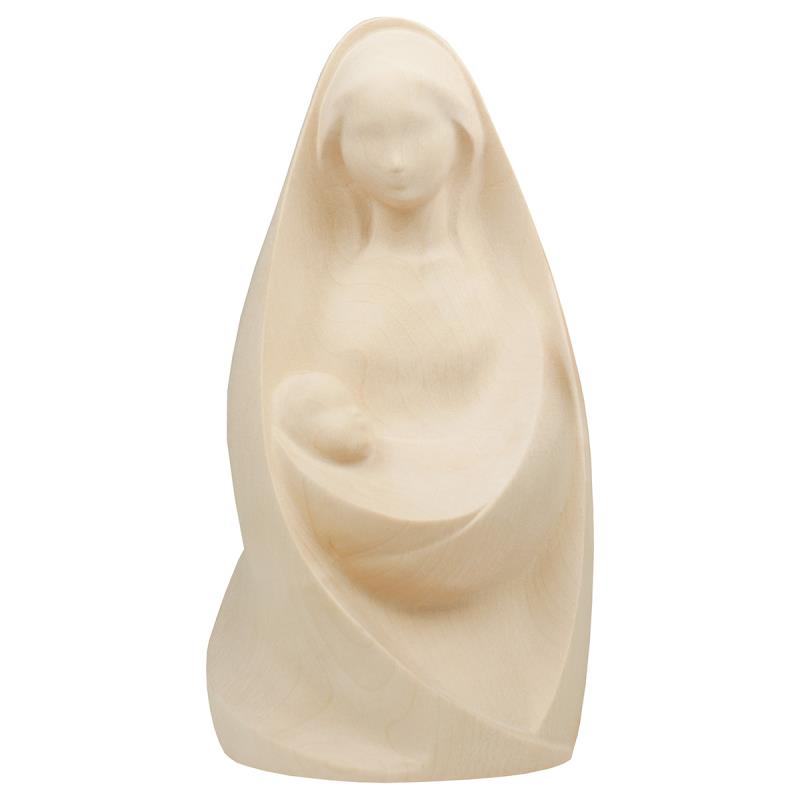 madonna la gioia seduta. 19 cm.scolpito in legno d
