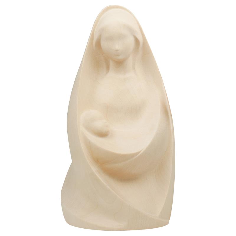 madonna la gioia seduta. 30 cm.scolpito in legno d