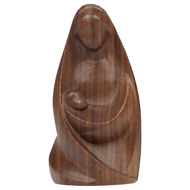 madonna la gioia seduta. 8 cm.scolpito in legno di