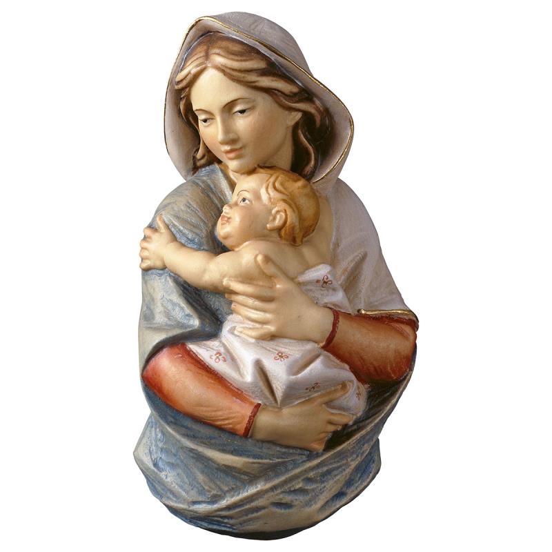 busto di madonna da appendere. 9 cm.scolpito in le