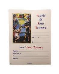 pergamena ricordo sacramenti cm 18x24 battesimo 37