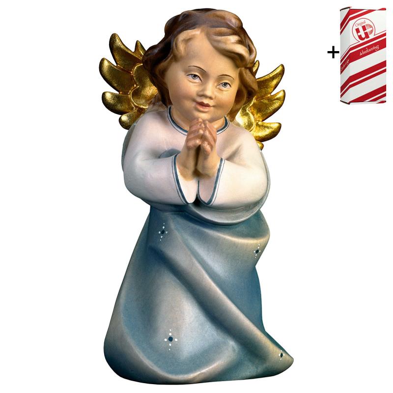 angelo cuore che prega + box regalo. 7,5 cm.scolpi