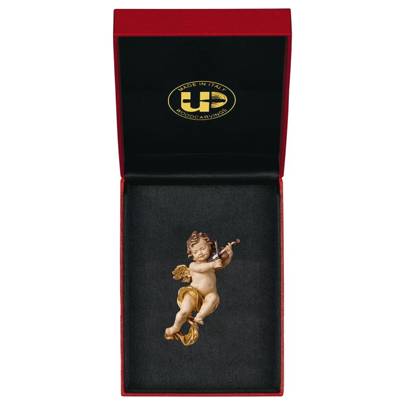 putto con violino con filo oro + astuccio exclusiv