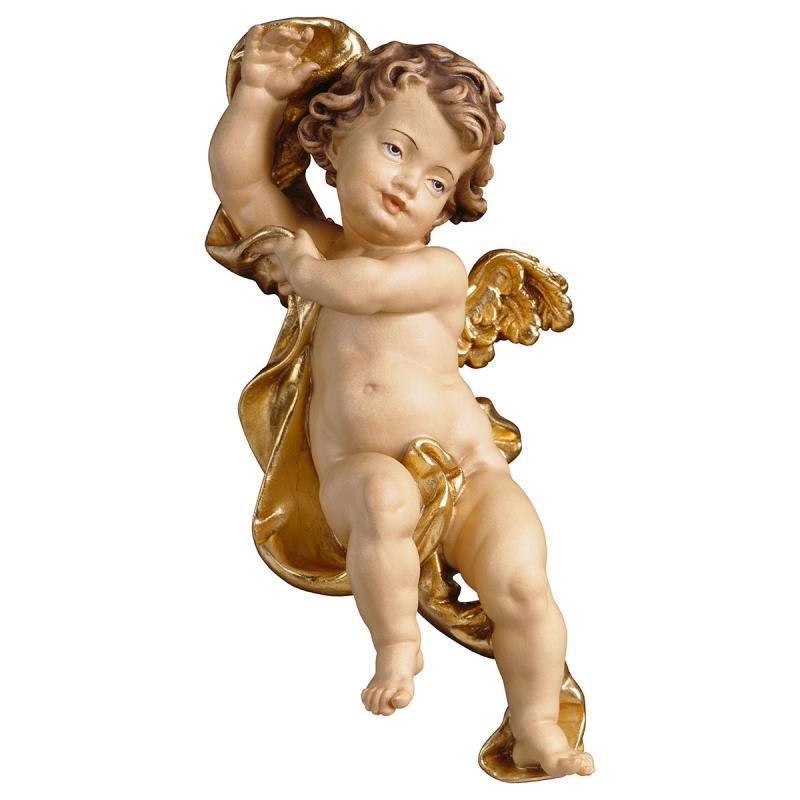 putto senza fascia. 20 cm.scolpito in legno di ace