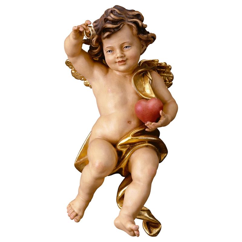 putto delle nozze. 15 cm.scolpito in legno di acer