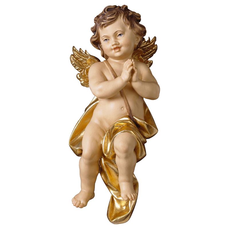 putto che prega. 60 cm.scolpito in legno di tiglio