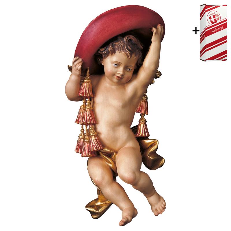 putto del cardinale + box regalo. 30 cm.scolpito i