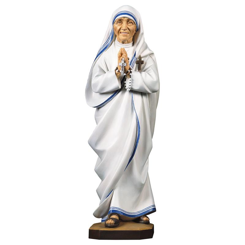 s. madre teresa di calcutta. 35 cm.scolpito in leg