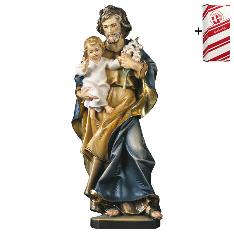 s. giuseppe con bambino e giglio + box regalo. 20