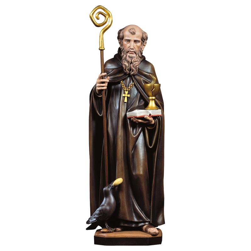 s. benedetto da norcia con calice e serpente + cor