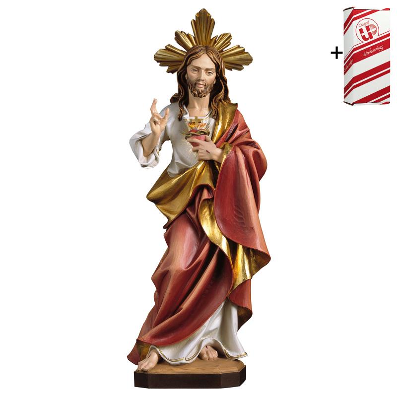 sacro cuore di gesù con raggiera + box regalo. 10(