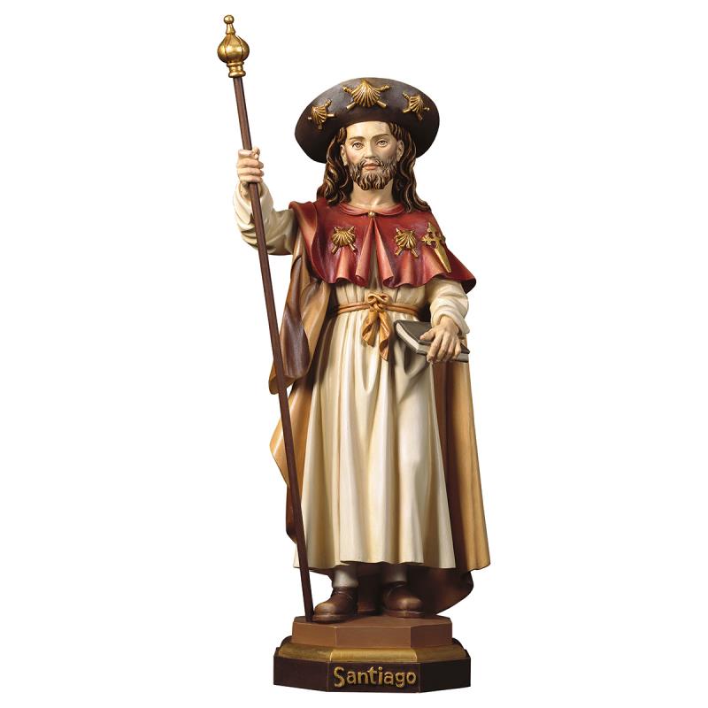 s. giacomo il pellegrino. 30 cm.scolpito in legno