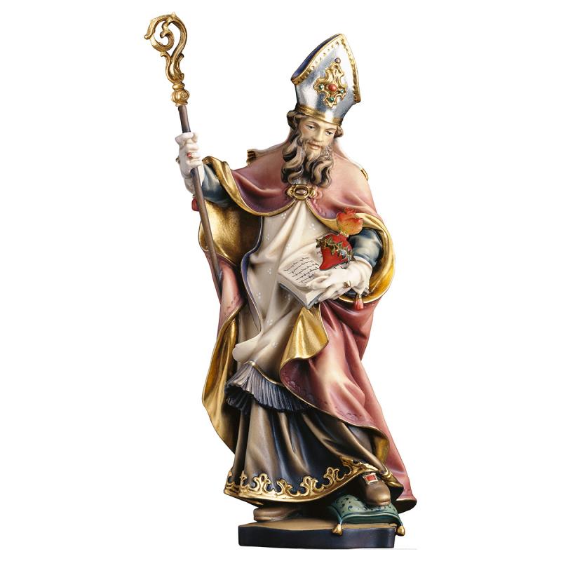 s. francesco di sales con cuore spinato. 15 cm.sco