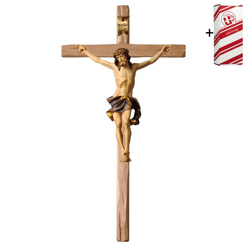 crocifisso nazareno croce diritta (blu) + box re