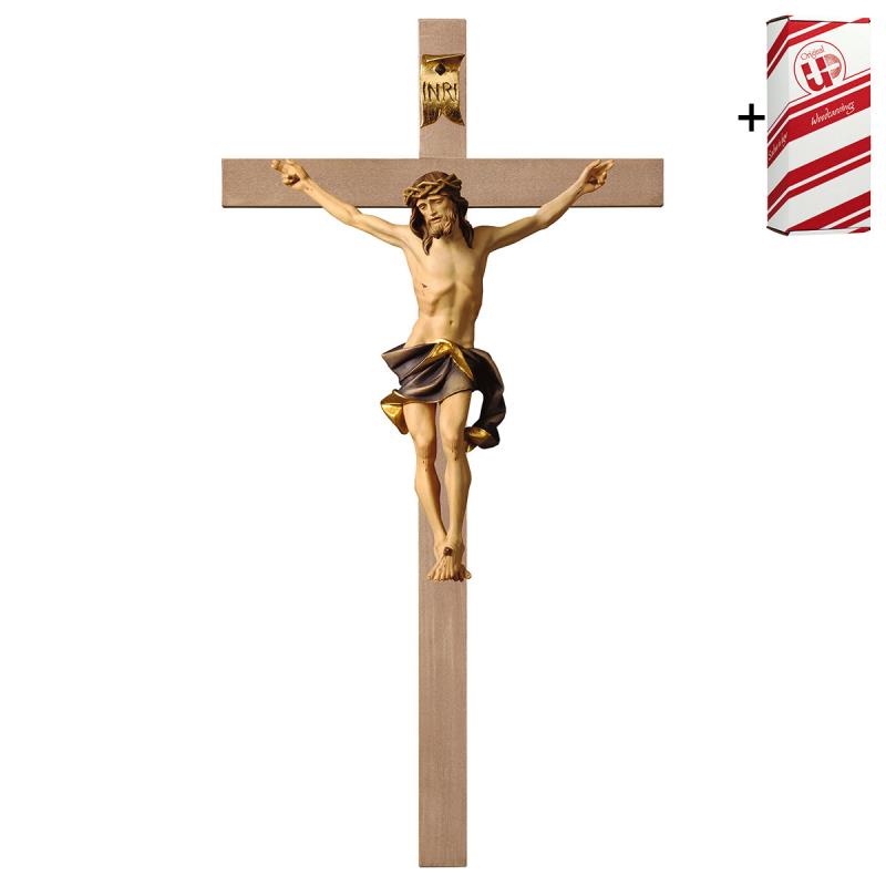 crocifisso nazareno croce liscia (blu) + box reg