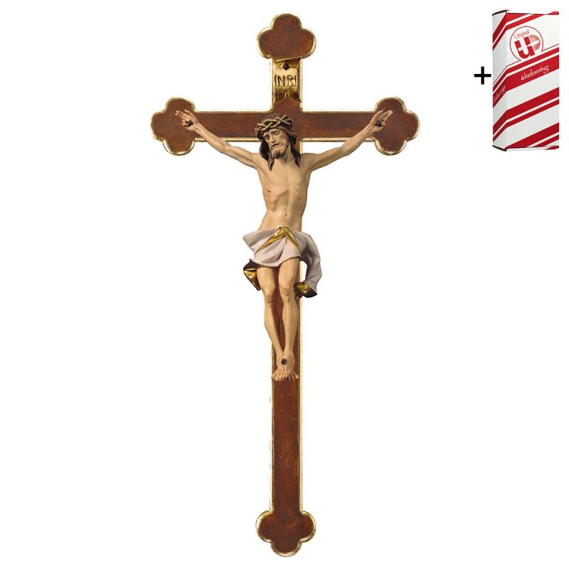 crocifisso nazareno croce barocca (bianco) + box