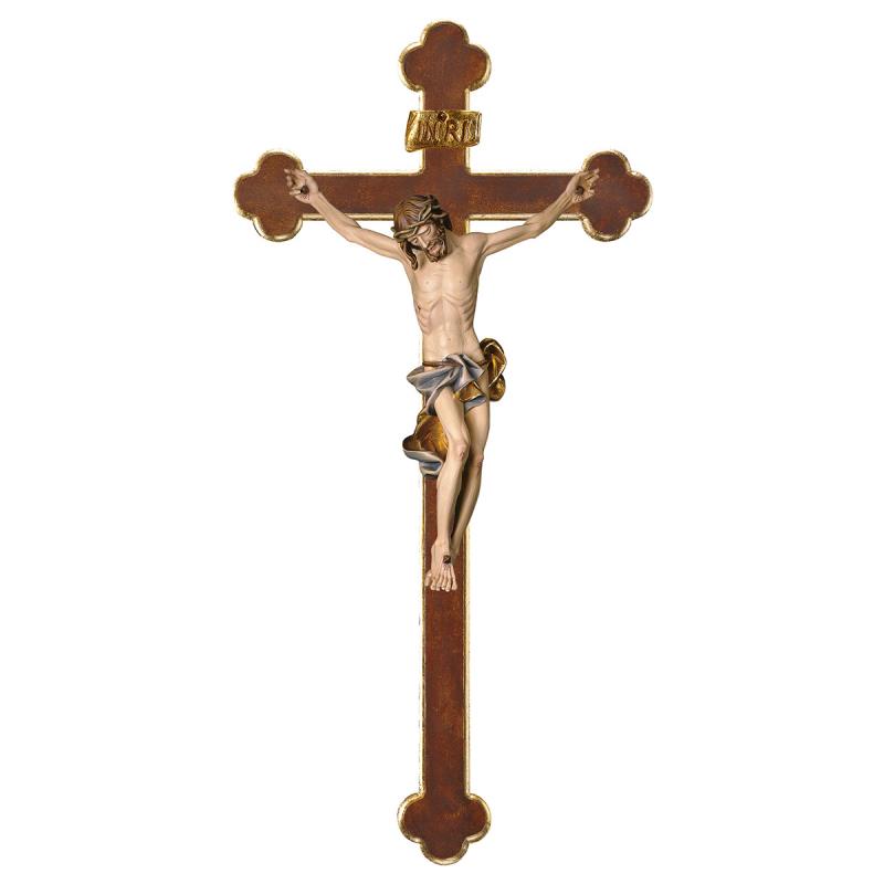 crocifisso barocco croce barocca legno di tigl