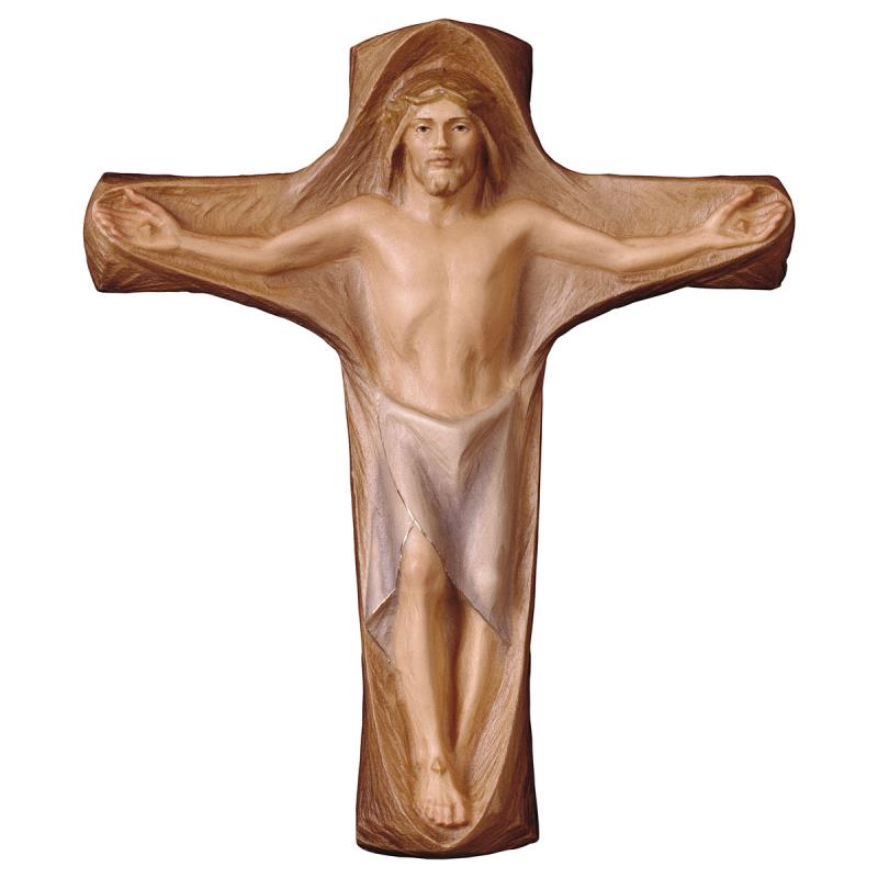 cristo redentore. 23 x19 cm.scolpito in legno di a