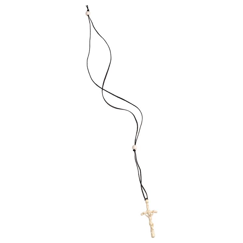 croce papale ciondolo. 5 cm.scolpito in legno di a