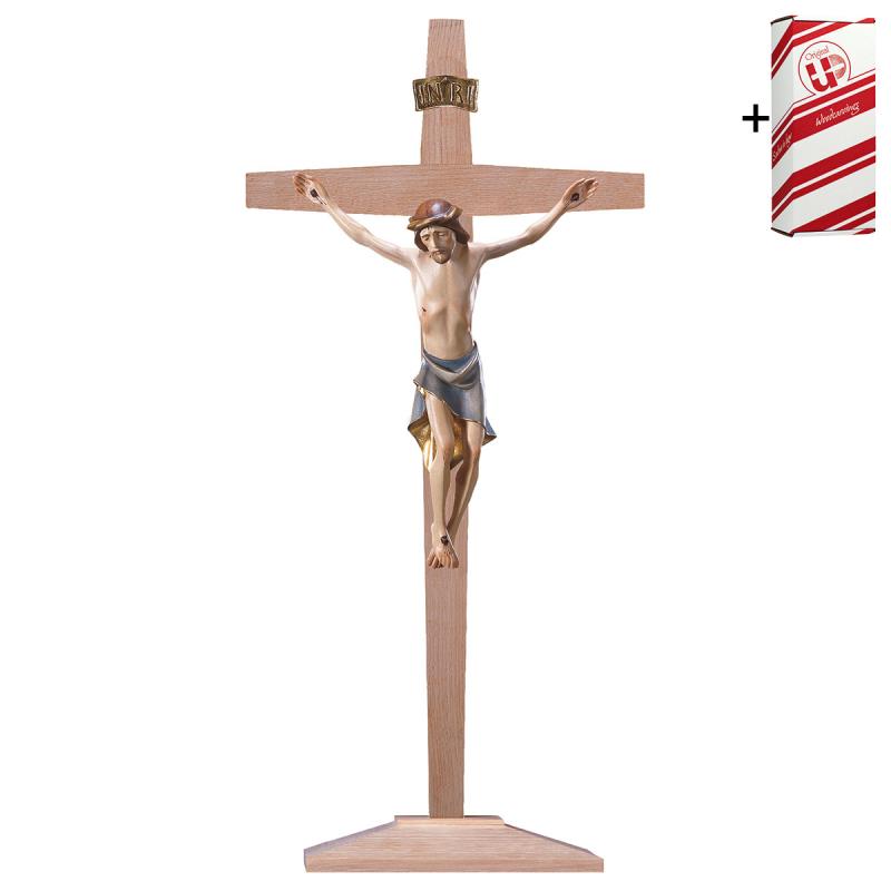 crocifisso moderno croce con piedistallo + box r