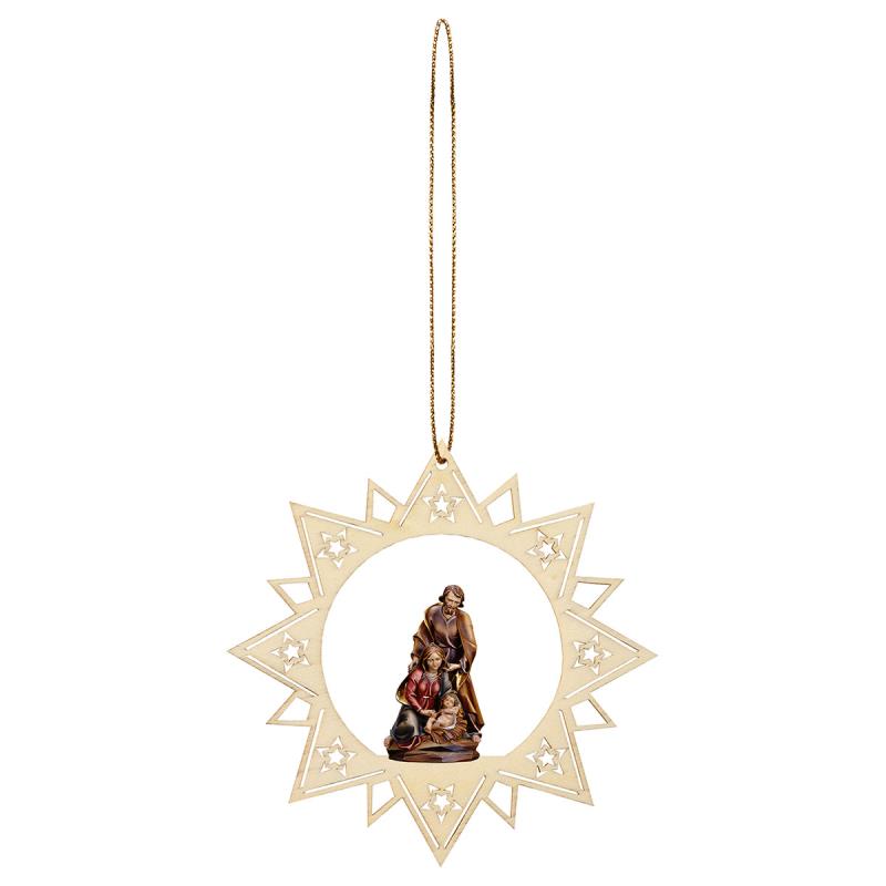 natività barocca stella stelline. 4,5(ø12)cm.sco