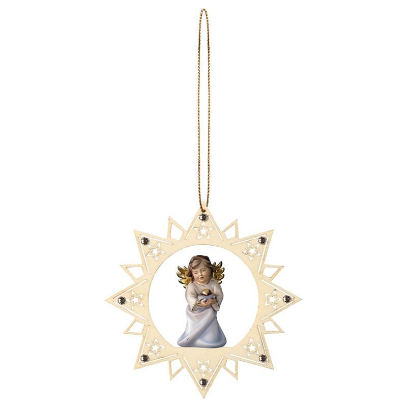 angelo cuore con cuore stella stelline crystal.